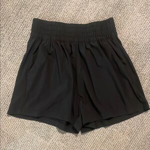 Vuori Black High Waist Athletic Shorts
